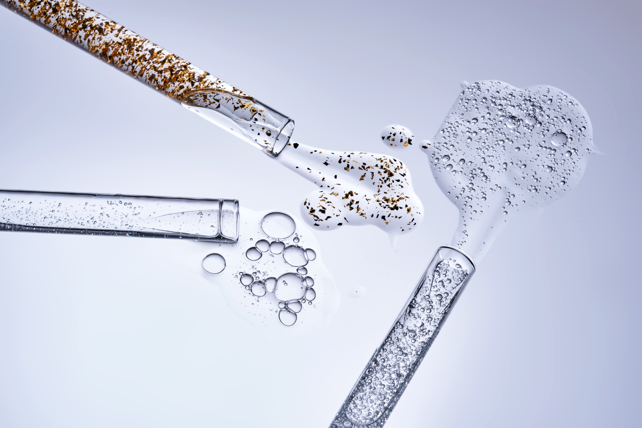 Fórmula cosmética con partículas en suspensión